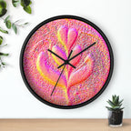 Red Tulip Wall Clock