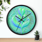 Green Tulip Wall Clock