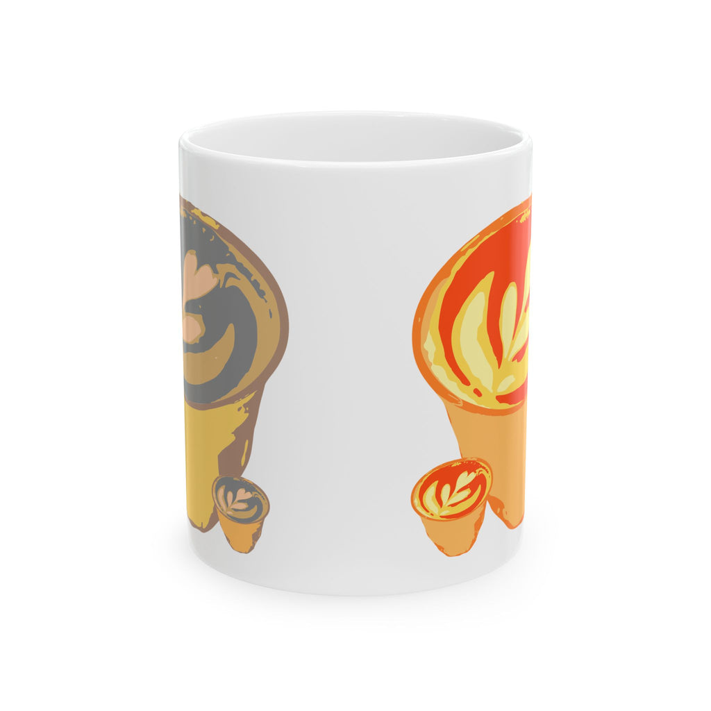 from this angle, we see both sides' smallest cups and part of both sides' largest