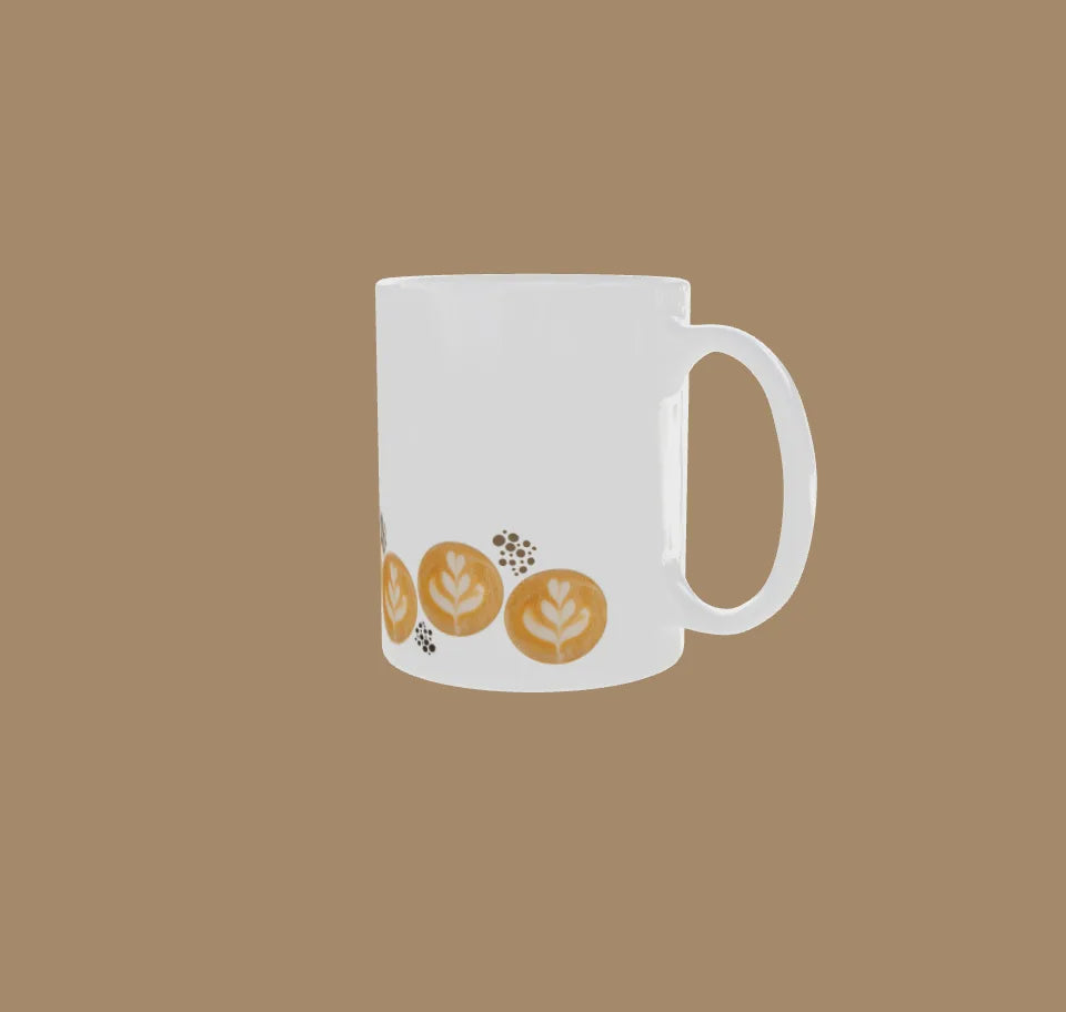 A 3D rotating view of the new job tulip mug